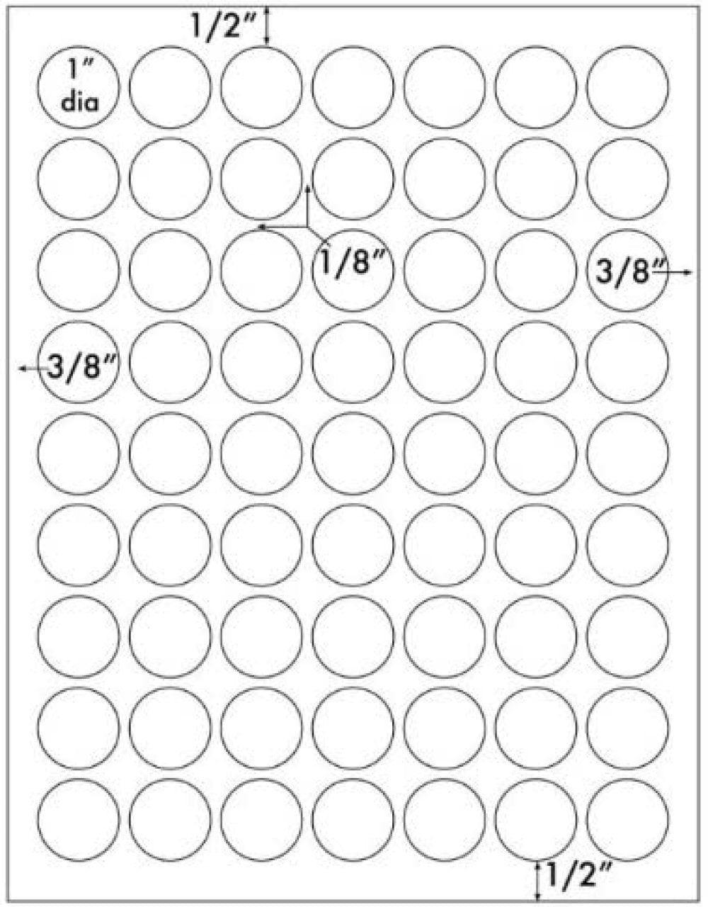 6300 Vonluxe Zone 1 Round Laser Only Labels 63 per Sheet Fluorescent Orange  - Walmart.com