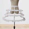 thumbnail image 1 of Falda de con enagua victoriana blanca para mujer, enagua de para vestido de fiesta, 1 of 10