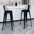 thumbnail image 1 of vidaXL Tabourets de Bar 2 Pcs Acier Noir, 1 of 3