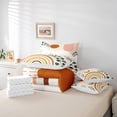 thumbnail image 6 of Homewish Boho Geometric Aesthetic 7-Piece Bedding Comforter Set,Abstract Stripes Circles King Bedding Sets,Cartoon Moon Sun Bed Sheets For Girl,Breathable Home Decor Reversible, 6 of 8
