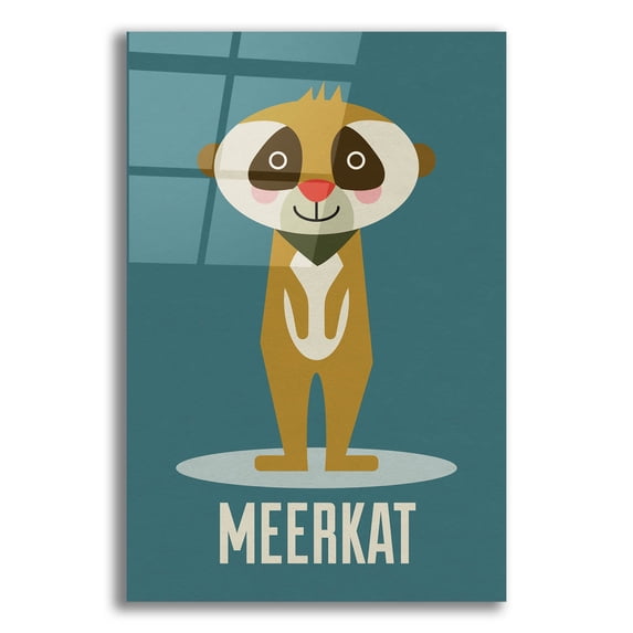 Epic Art 'Meerkat Kids Nursery' by Gary Williams, Acrylic Glass Wall Art, 12"x16"
