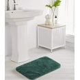 thumbnail image 2 of Bathroom Rug Non Slip Bath Mat for Bathroom (16 x 24, Hunter Green) Water Absorbent Soft Microfiber Shaggy Bathroom Mat Machine Washable Bath Rug for Bathroom Thick Plush Rugs for Shower, 2 of 6
