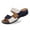 A-Blue190, variant on Women's Sandals Two Band Rhinestone Slides Adjustable Hook Loop Strap Wedge Platform Open Toe Casual Slide Sandals