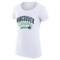 thumbnail image 2 of Women's G-III 4Her by Carl Banks White Vancouver Canucks Filigree Logo Fitted T-Shirt, 2 of 3