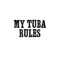 thumbnail image 2 of CafePress - My Tuba Rules -  Round Wood Ornament 4", 2 of 2