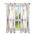 thumbnail image 7 of Yayeee Window Curtains Light Filtering 63"x42" Grommet Panel Pair Home Living Room Decor, Ice Cream Pattern, 7 of 7
