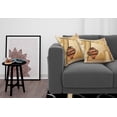 thumbnail image 3 of Ambesonne Retro Throw Pillow Cover 2 Pack, Hellenic Heritage, 18", Pale Brown Cinnamon, 3 of 7