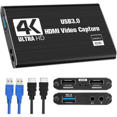 thumbnail image 1 of Video Capture Card, Switch Capture Card Compatible with Switch, 4K 1080P 60FPS Compatible with Streaming Video Recording Compatible with /DSL, 1 of 5