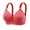 Red, variant on ZKCCNUK Women's Bras Ladies Traceless Comfortable No Steel Ring Breathable Gathering Bra Underwear Everyday Bras Size S-2XL