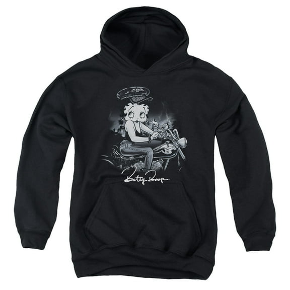 Betty Boop - Storm Rider - Youth Hooded Sweatshirt - X-Large