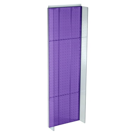 UPC: 0736211144188 | Azar Displays 700350-PUR Purple 13.5 W x 44 H Pegboard Powerwing Display