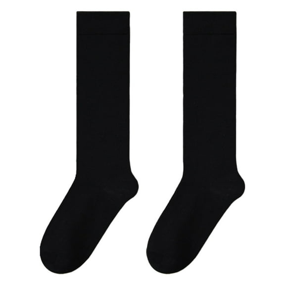 womens Graduated Compression Knee High Socks, Long tube thin high tube socks - 1 Pair,black