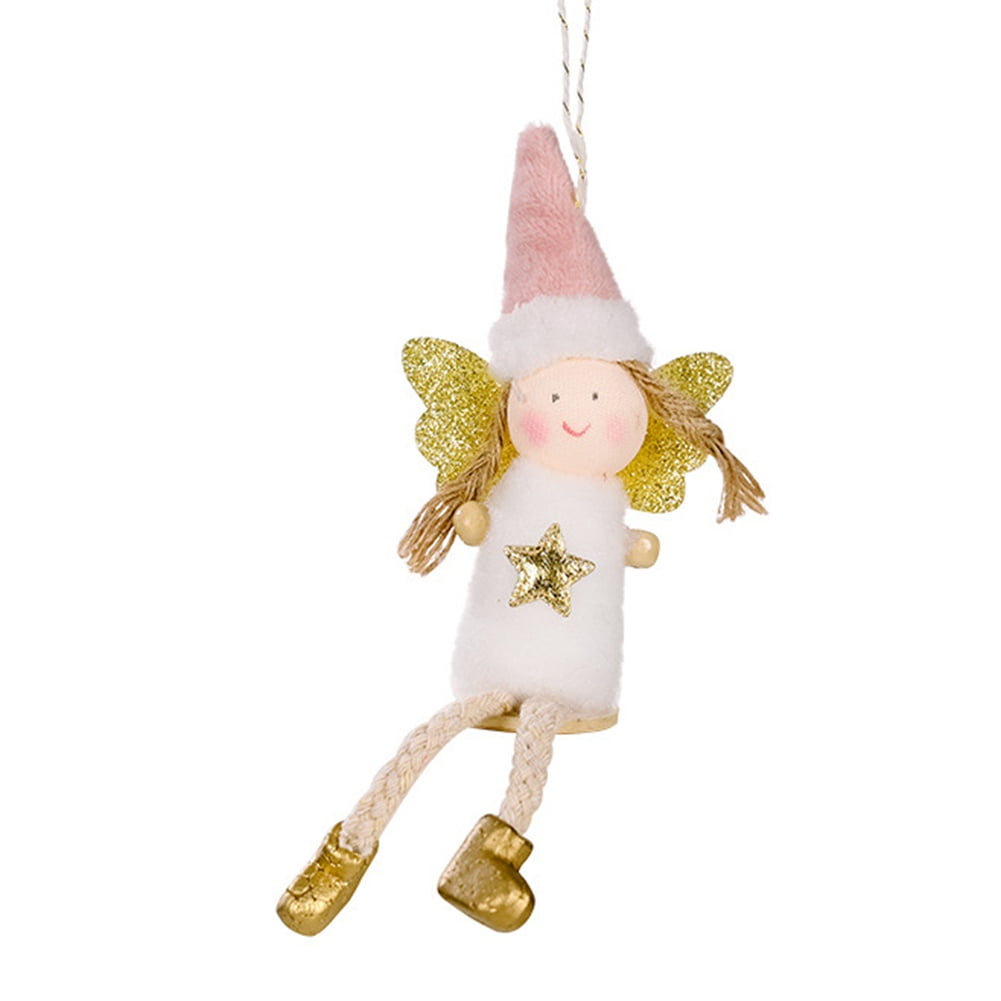 Details about   1/3x Christmas Angel Plush Doll Pendant Xmas Tree Hanging Decor Party Ornaments 
