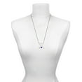 thumbnail image 3 of Delight Jewelry Acrylic 5/16" Purple Heart Silvertone Dream Big Pendant Necklace, 25", 3 of 4