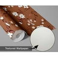 thumbnail image 6 of S4Sassy Peel and Stick Wall Covering, Vintage Floral Removable Walls Wrap - Brown Instant Wall Makeover Mural for Bathroom, Laundry Room, Closet Interior - Self-Adhesive Wallpaper Vinyl - 25"x360", 6 of 9