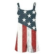 thumbnail image 7 of Sakmal Summer Rompers for Women 2025 Summer Fashion Crew Neck Sleeveless 4Th of July Short Jumpsuits American Flag Rompers, 7 of 7