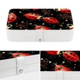 thumbnail image 4 of Seven Starred Ladybird PU Leather Necklace Holder with Removable Compartment, Portable Decorative Box Jewelry Boxes Necklace Organizer, 4 of 6