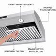 thumbnail image 4 of SNDOAS 30 inch 800CFM Under Cabinet Mount Range Hood 3-Speed RC Exhaust Vent Dishwasher Filter 120V, 4 of 10