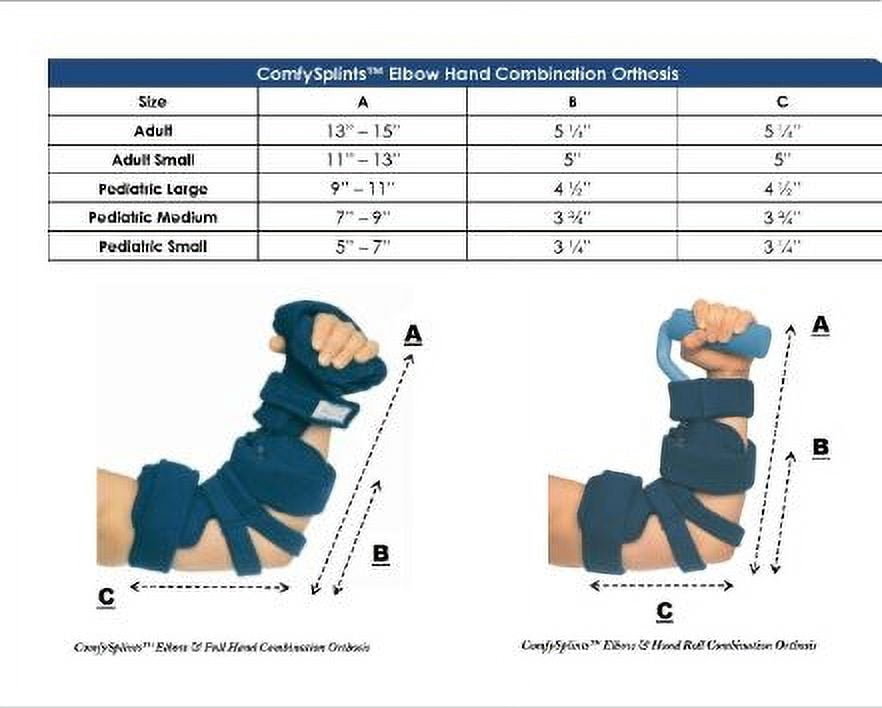 ComfySplints™ Elbow-Hand Combination, Hand Roll