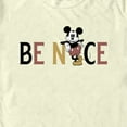 thumbnail image 2 of Men's Mickey & Friends Retro Be Nice Graphic Tee Beige 2X Large, 2 of 4