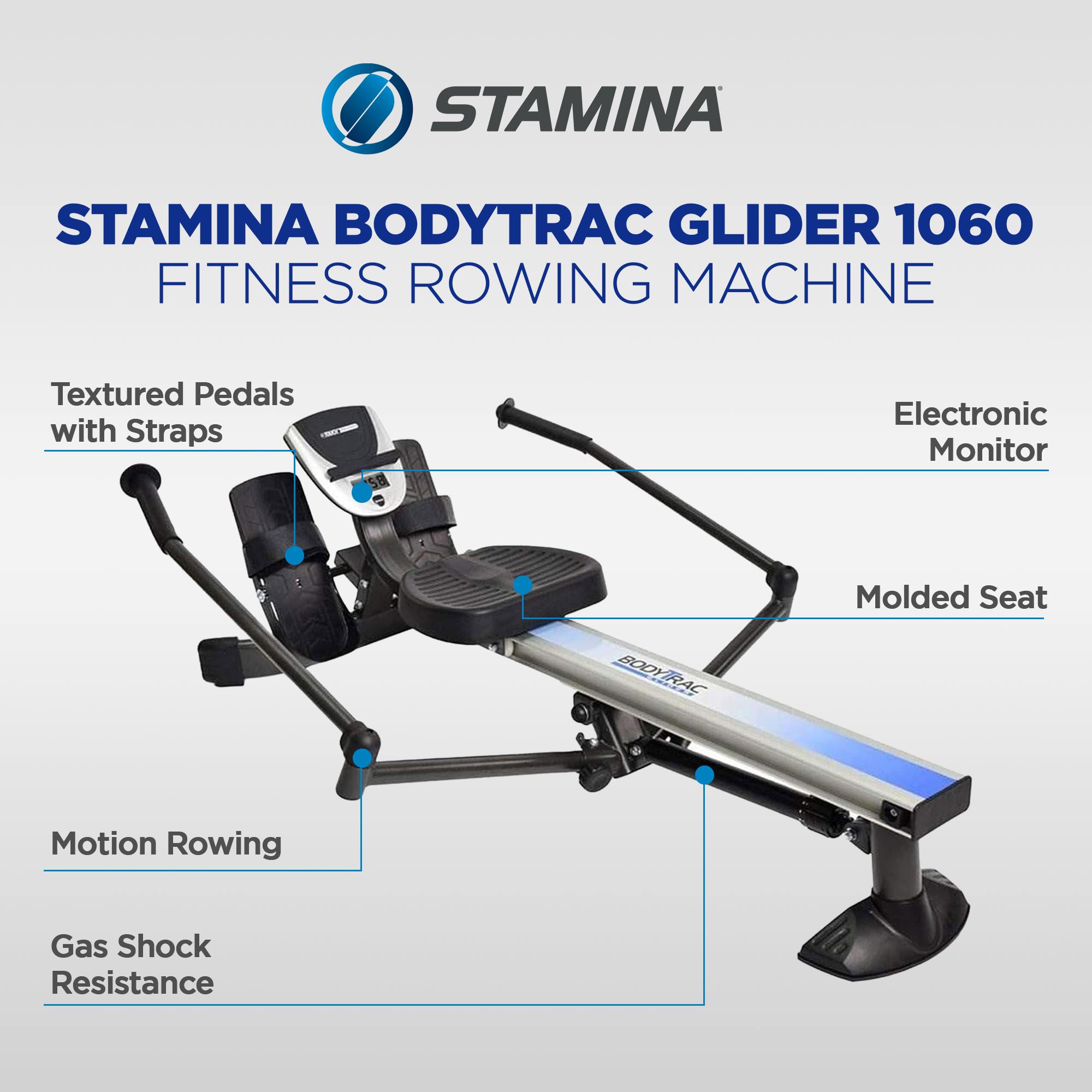 Stamina BodyTrac Glider Rowing Machine photo 2