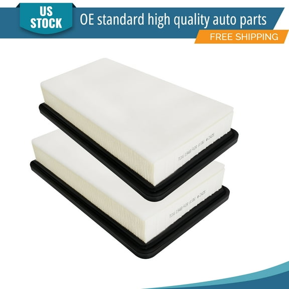 YXPCARS 2PCS Front Engine Air Filter for Chrysler 200 2015 2016 2017 L4 2.4L V6 3.6L , New Air Filter Replacement (CA11948, 68245454AB)