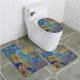 thumbnail image 1 of Juego de alfombras de baño ABPHQTO 3 piezas Estilo exótico Boho Cont-CHAPPLE-25206, 1 of 2