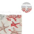 thumbnail image 5 of Yayeee Shower Curtain with Hooks 72"x72" Waterproof Fabric Bathroom Hanging Decor, Brown Starfish, 5 of 5