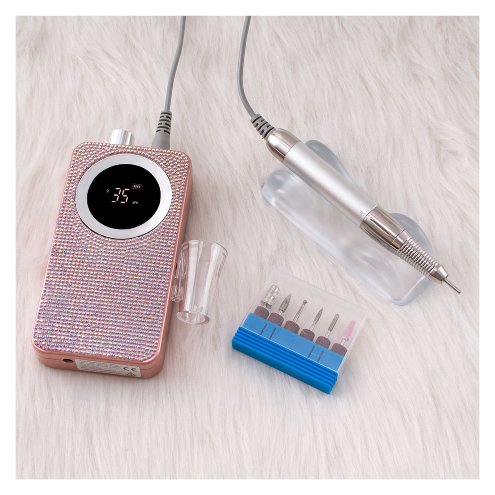 35000RPM Electric Nail Drill Professional Manicure Machine Nail Sander Set Nail Drill Bit Portable Nail Salon Polisher Equipment