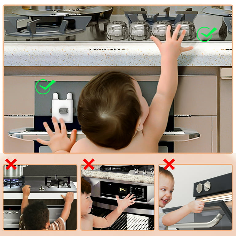 Baby Proof Refrigerator Lock, WeGuard Child Safety Locks for Refrigerator  Fridge Freezer Door, Baby Proofing Cabinet Lock Latches for Toddler Kids 