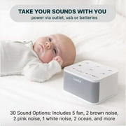 Serene Evolution 30 Sound White Noise Machine - Sleep Machine for Adults, Baby With Rain, Ocean, Pink Noise - Brown
