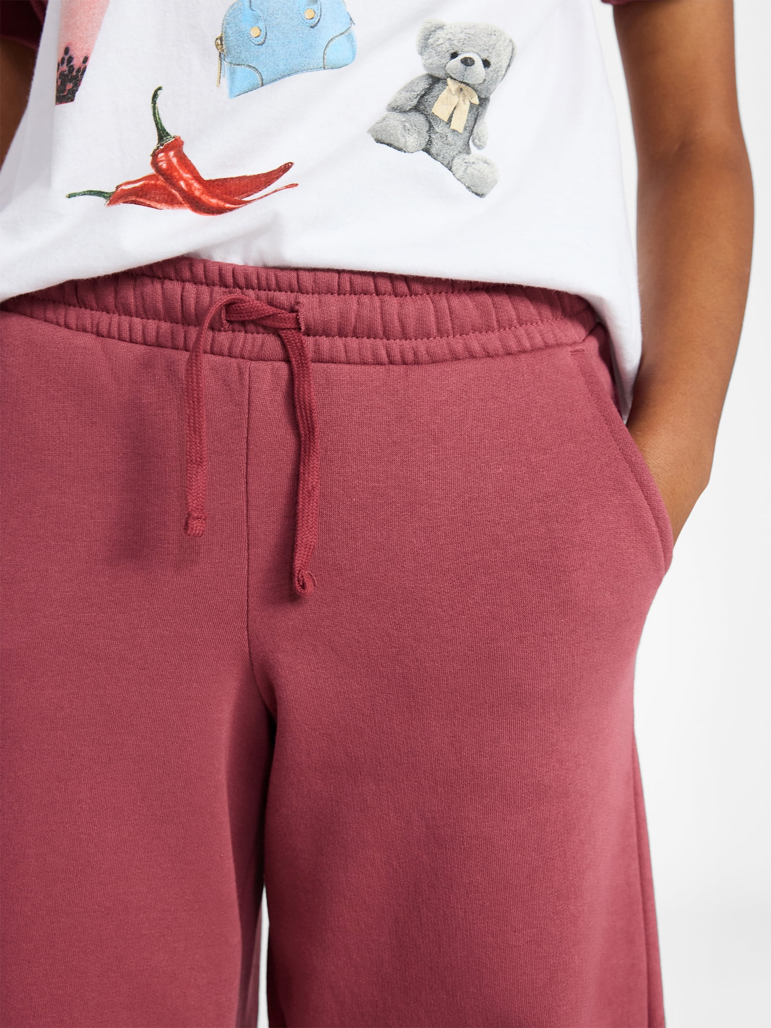 Weekend Academy Girls Fleece Barrel Pants, Sizes 4-18