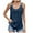Z1-Dark Blue, variant on Povozer Women's Sleeveless Scoop Neck Ribbed Tank Tops Fitted Basic Tee Shirts(Black,XXL)