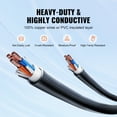 thumbnail image 3 of KFFKFF 25 ft Extension Cable for RV, 50 Amp, Durable STW Power Cable, NEMA 14-50R to NEMA 14-50P, Includes LED Handle & 15A Adapter, Suitable for RVs, Trailers, Generators, ETL Certified, 3 of 9