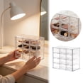 thumbnail image 2 of zhangmingg Clear Acrylic Stackable Drawer Organizer for Desk Storage Makeup Jewelry Pens and Craft Supplies, 2 of 6