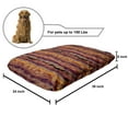 thumbnail image 2 of Wave Pet Bed, Style Abstract Zigzag Art with Circular Patterns in Warm Tones Illustration, Chew Resistant Pad for Dogs and Cats Cushion with Removable Cover, 24" x 39", Multicolor, by Ambesonne, 2 of 4