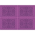 thumbnail image 1 of Ahgly Company Machine Washable Indoor Rectangle Transitional Dark Magenta Purple Area Rugs, 2' x 3', 1 of 7