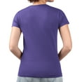 thumbnail image 5 of Women's G-III 4Her by Carl Banks  Purple Colorado Rockies Super-Slim Fit Lightweight Heart V-Neck T-Shirt, 5 of 5