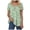 Green, variant on T Shirt Women Tunics Top Loose Causal V Neck Button up Swing Plated Blouse (Green, S)