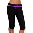 thumbnail image 1 of Womens Long Boardshort Swim Bottom High Waisted Tankini Swimwear Shorts, 1 of 5