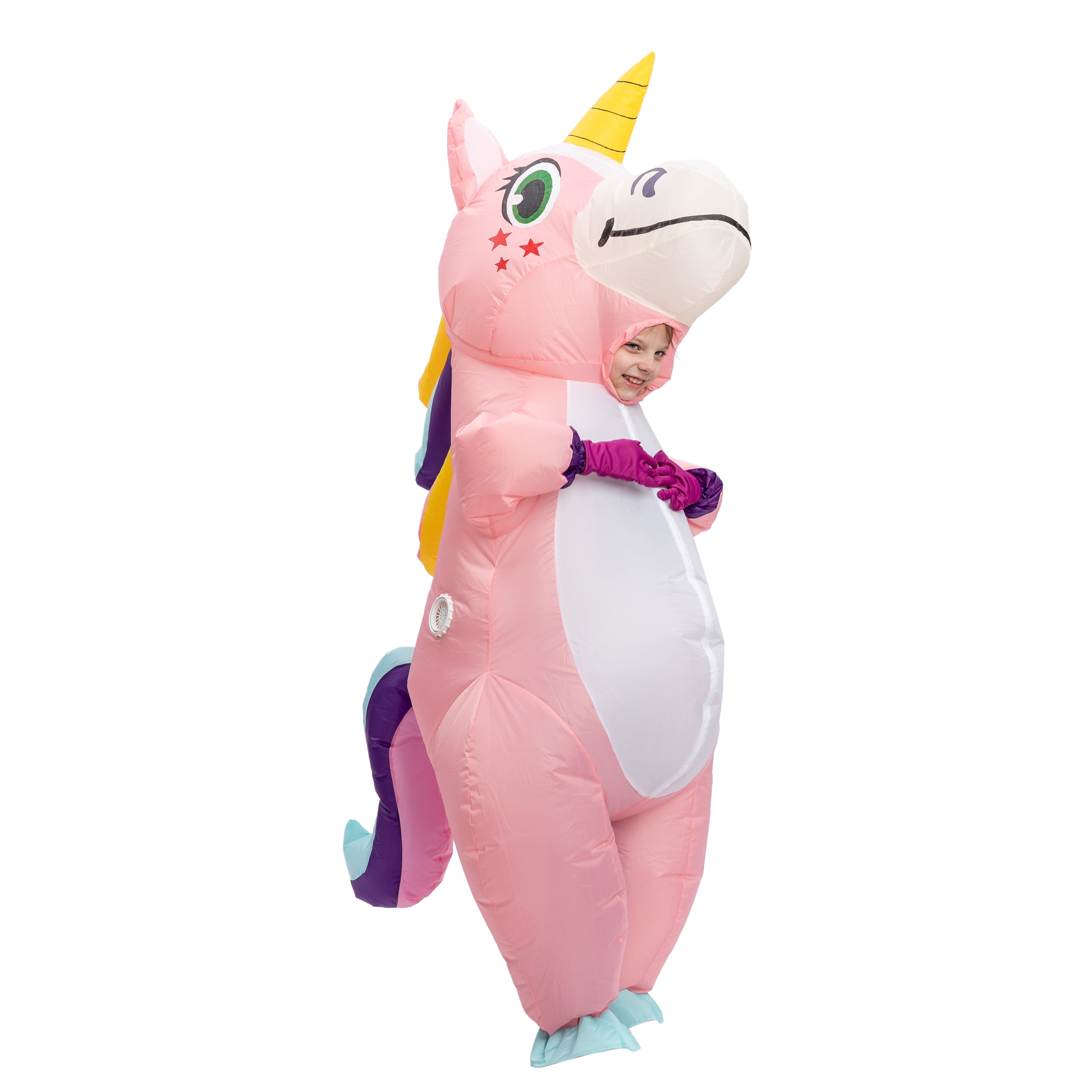 Spooktacular Creations Pink Unicorn Full Body Inflatable Child Halloween  Costume, Medium 
