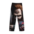 thumbnail image 3 of Lsque Chucky Print Men's Pajama Pants, Lounge Pant - Comfortable Home Wear,Elastic Waistband, Stylish Design-Large, 3 of 9