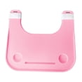 thumbnail image 2 of Bandeja de escritorio para silla de ruedas,Bandeja para silla de ruedas Bandeja para silla de ruedas Mesa Portavasos,Bandeja para el regazo de la silla de ruedas Portavasos Comer rosa acanalado, 2 of 8