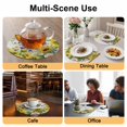 thumbnail image 2 of Summer Sunflowers Round 15 Inch Placemats Set of 4, Pastoral Garden Botanical Florals HeatResistant Non Slip Place Mats for Dining Table, Wipeable Braided Kitchen Table Mats for Housewarming, 2 of 9