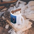 thumbnail image 6 of 3dRose, Male Mallard Duck in Flight on a Blue to Green Gradient Background, 11oz Magic Transforming Mug, 6 of 8