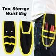 thumbnail image 3 of 1. 600D Oxford Waist Tool 2 Compartments with Rivet Reinforcement for Electricians & Construction Professionals, 3 of 8