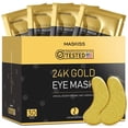thumbnail image 1 of Parches para debajo de los ojos Maskiss, oro de 24 quilates, para debajo de los ojos (30 pares), 1 of 8
