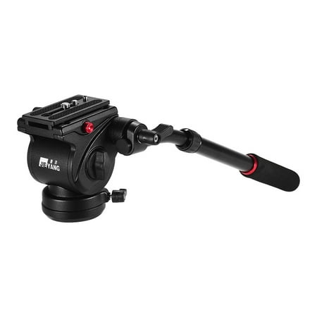 Image of Jie Yang JIEYANG JY0506H Professiona Aluminum Alloy Fluid Video Head Hydraulic Damping Tripod Head with Handle for Tripod Monopod Slider for DSLR Stable Photography Video Film