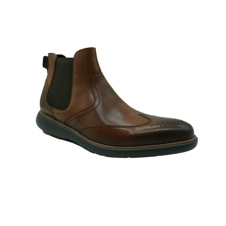 Rockport Men's Garett Chelsea Pull On Leather Boots Brown Size 13