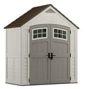 Suncast Cascade® Storage Shed for Backyard, Vanilla, 7'x 4', 171 cu. ft.
